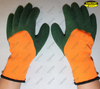 Foam finish safety work PVC coated hand gloves