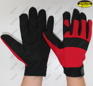 Heavy duty hand protection safety working industrial mechanic gloves