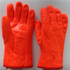 Foam insulated lining anti acid sandy fluorescent PVC cold proof gloves