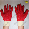 PVC fully coated gloves with rough terry palm and interlock liner on back