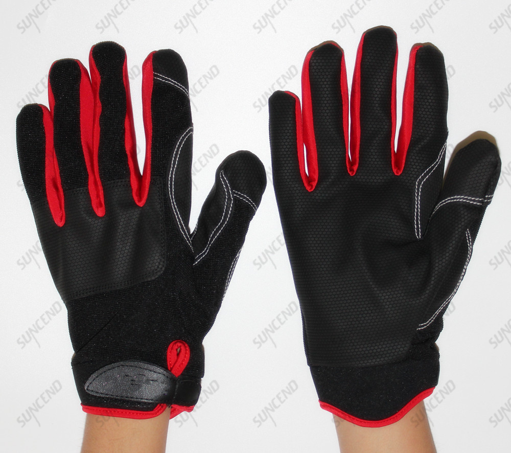 PU Football Textured Mechanic Extra Grip Work Gloves Mechanic Gloves