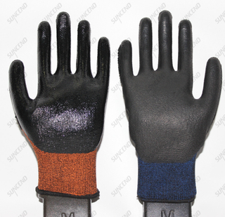 Customized PU Palm Coated TPR on Back Anti Impact Safety Gloves
