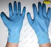 Anti slip polyester foam latex industrial hand protective gloves