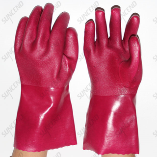Double Dipped Sandy Finish PVC Gauntlet