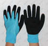 Blue Latex Sandy finish Waterproof Safety gloves with 