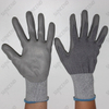Grey PU Coated Polyester/nylon Liner Gloves