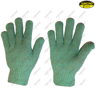 Factory supply cotton knitted safety work gloves