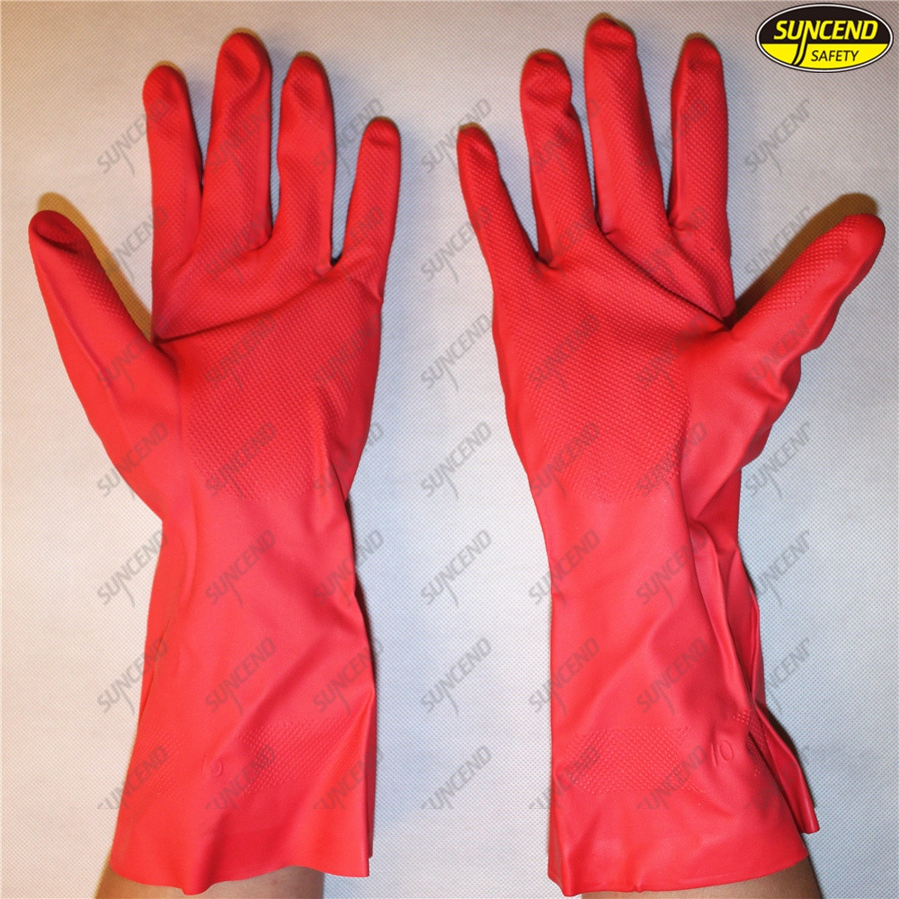Oil resistant mechanic nitrile industrial gloves