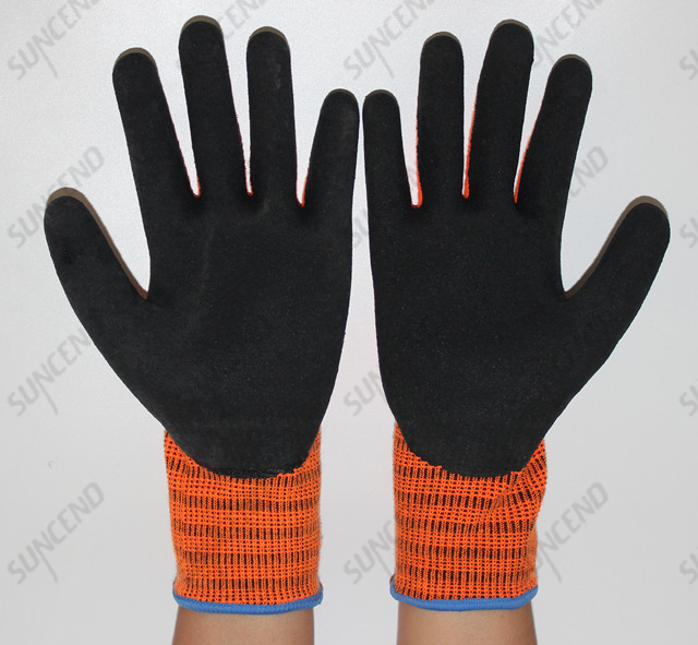 First Layer with HPPE Liner Second Layer with Arcylic Liner Cut Protection Work Glove for Winter Working