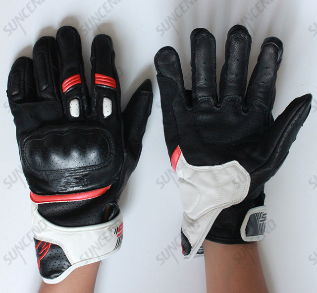 Top Quality Sheep Leather Full Finger Motorcycle Glove