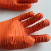 100% cotton liner corrugated gristle big crinkle latex long cuff gloves