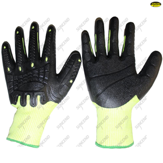 TPE dipped labor mechanical gloves,high impact gloves