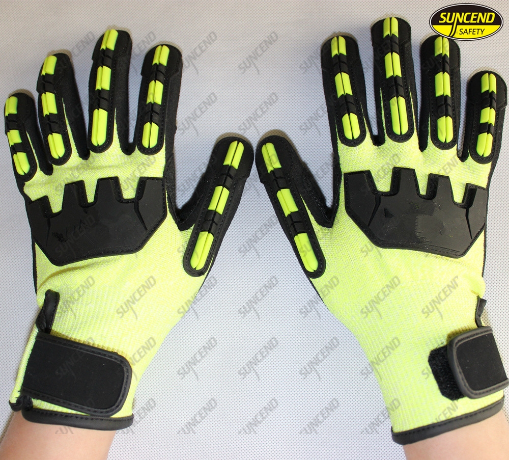 Anti impact protection mechanical working safety gloves