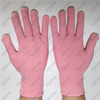 15 gauge pink nylon liner single palm gloves