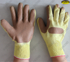 Grain rubber coated safety working machinist gloves