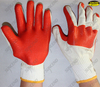 Industrial safety working rubber palm coated gloves
