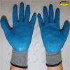 Crinkle finish latex coated good grip safety working gloves