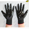 Nitrile palm smooth dipped polyester liner gardening work gloves
