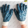 Green smooth nitrile jersey liner work gloves