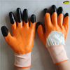 Good grip smooth finish nitrile coated hand safety gloves