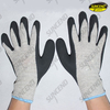Plam and thumb nitrile coated sandy finish work gloves 
