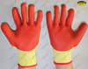 Mechanical industrial natural rubber coated safety work gloves