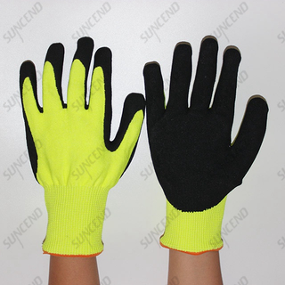 Sandy Nitrile Coated Work Glove with Sponge inside