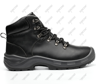 Zapatos De Seg anti-puncture steel toe cap PU injection safety shoes
