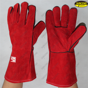 Hand Protection Heat Resistant Cow Split Work Safety Gloves