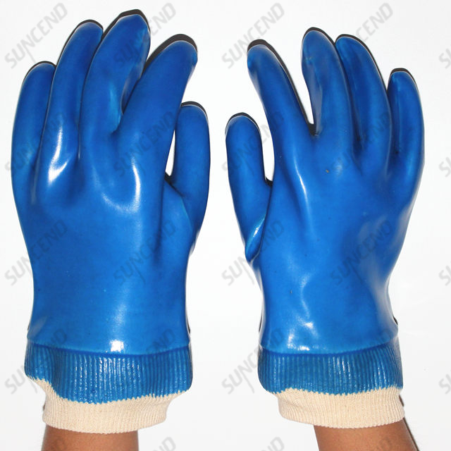 PVC Fully Coated Chemical Industrial Working Gloves