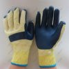Rubber coated heavy duty cotton gloves for worker