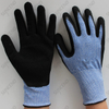 Nitrile Coated High Elastic Wire Liner Sandy Finish Work Gloves