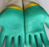 Double latex coated cotton gloves