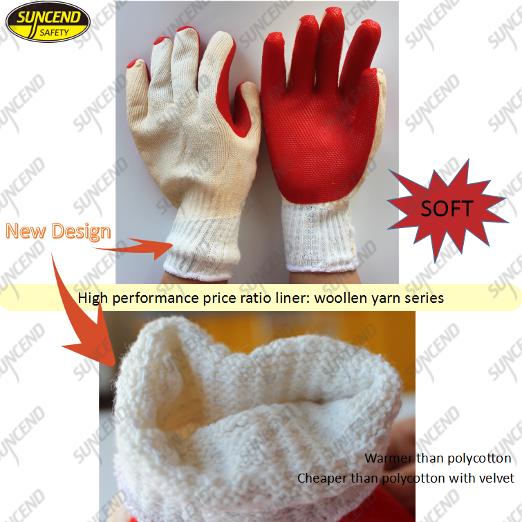 Winter 10G laminated rubber coated crayfish gloves for South Africa