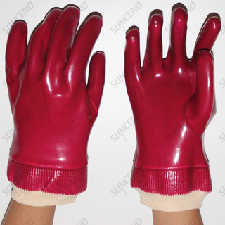 PVC Double Dipped Chemical Resistant Safety Gloves