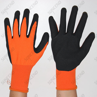  Latex Coated Sandy Finish Work Gloves