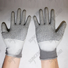 PU palm fit work gloves with PVC dot