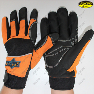 Synthetic leather reinforced heavy duty industry construction working mechanics 