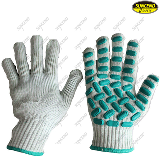 Anti impact cut resistant foam rubber heavy duty work gloves