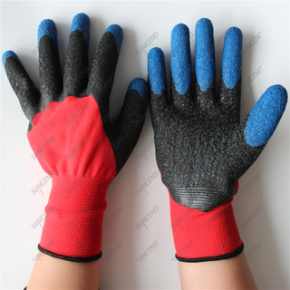 13gauge polyester work protective finger reinforced crinkle