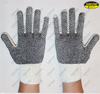 PVC dots coated cotton knitted hand safety work Gloves