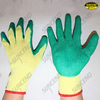 10G polycotton liner crinkle latex palm work gloves