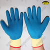 Polycotton liner foam latex 3/4 latex coated work gloves