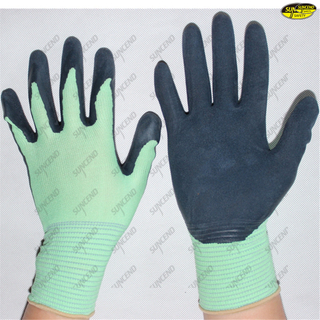 13g micro foam nitrile polyester liner gloves
