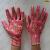 polyester liner nitrile coated women’s garden working gloves