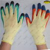 Finger double dipped crinkle latex safety labor gloves