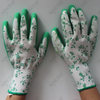 Light Weight Latex Palm Dipped Foam Finish Hand Gloves with Polyester/nylon Liner