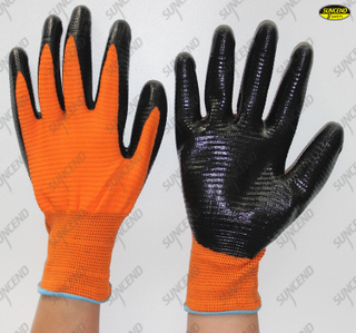 U3 liner nitrile coated gloves