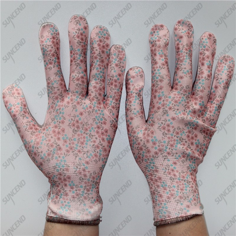 Fashion women garden elastic thin colorful gloves