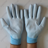 White PU Coated Polyester/nylon Liner Gloves